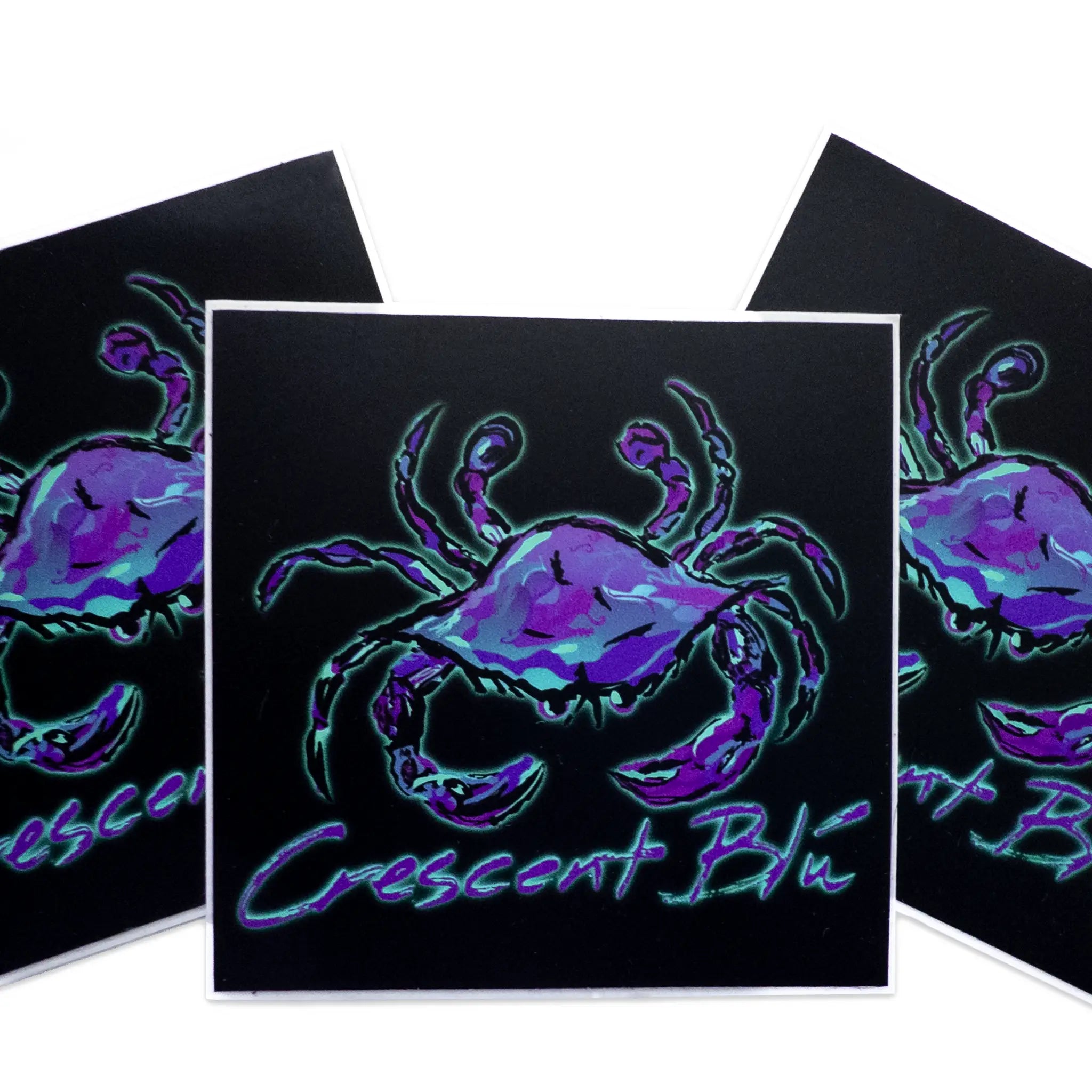 Ghost Crab Vinyl Sticker - 3" x 3"