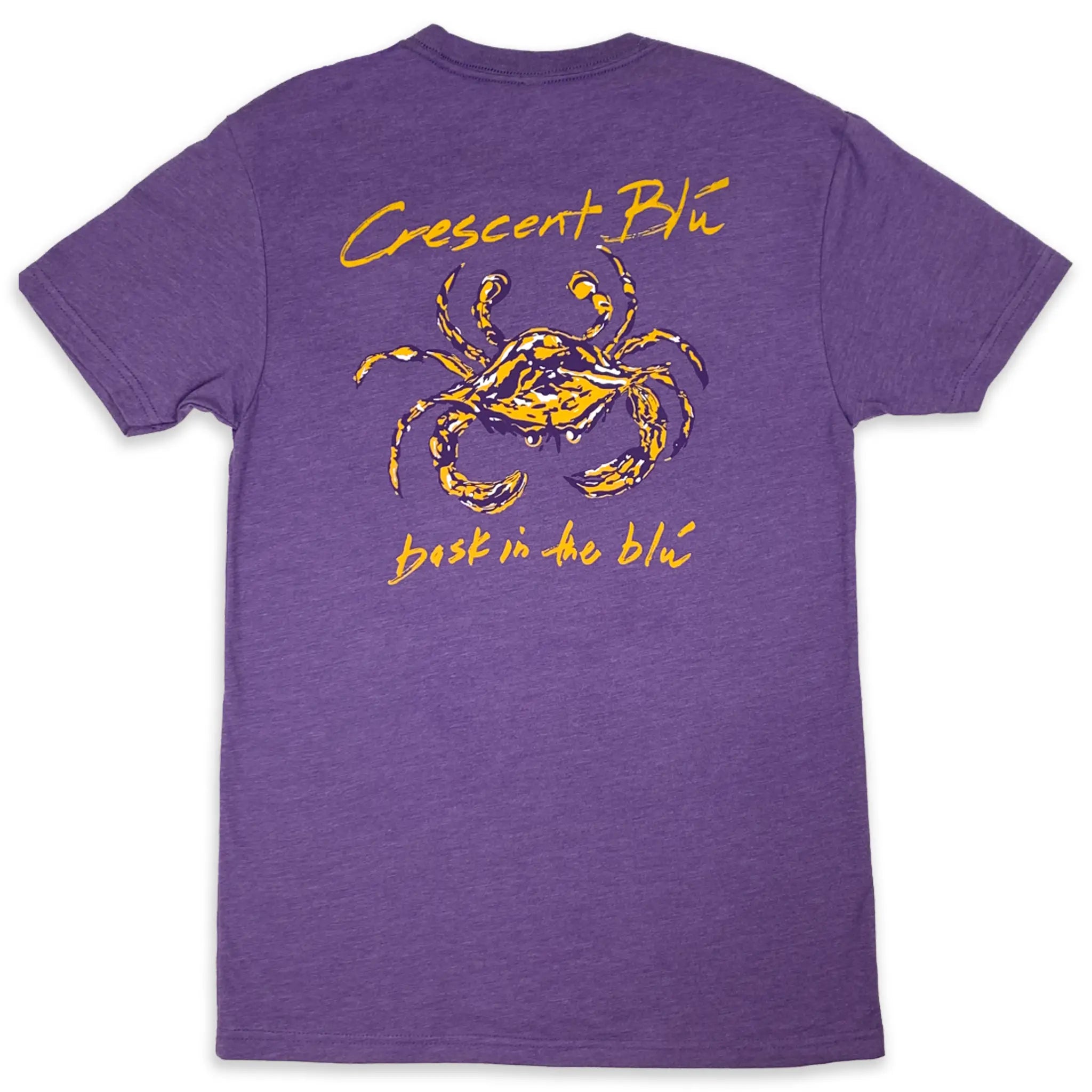 Adult Crescent Blu Short Sleeve Tee Purple Rush