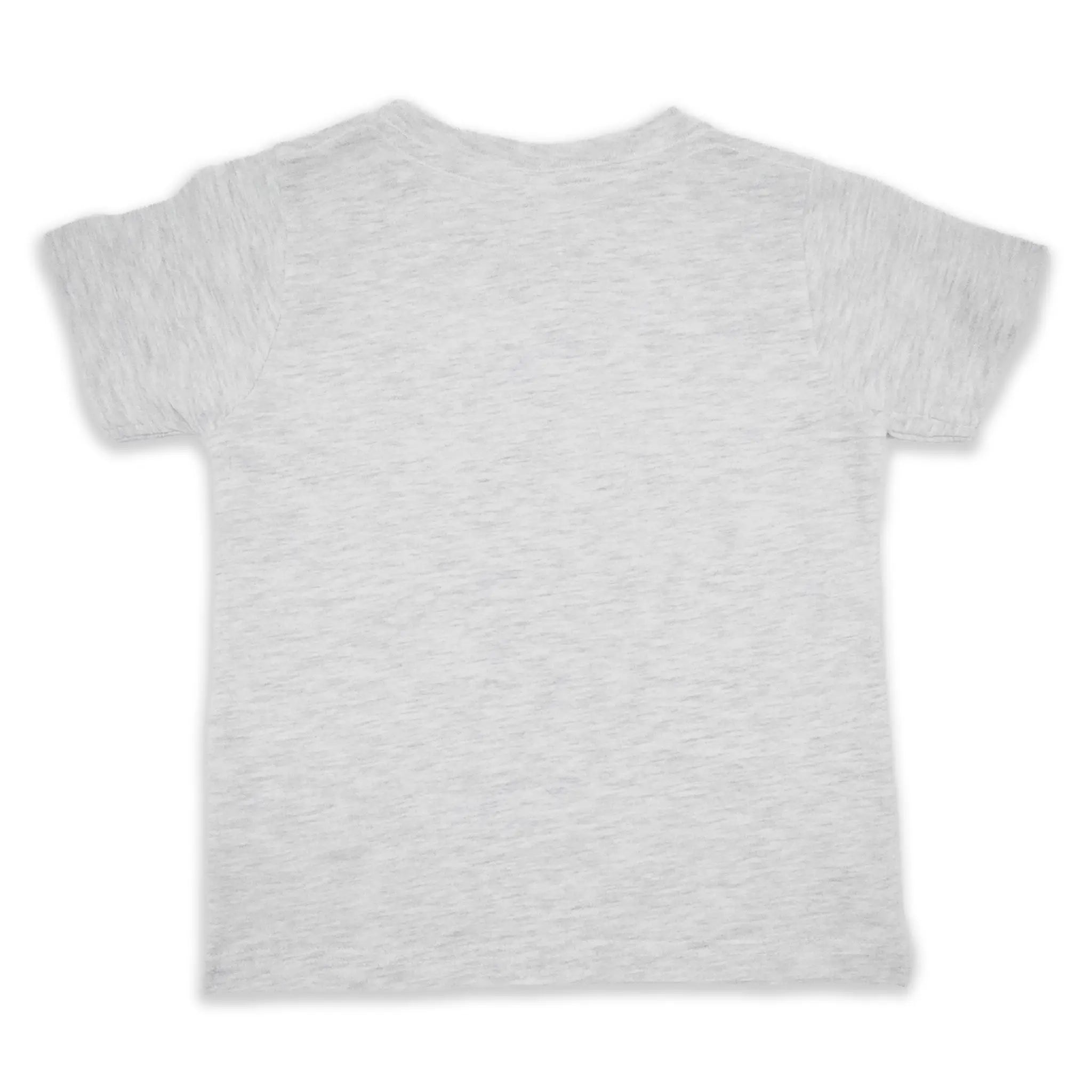 Toddler heather ash t-shirt on a white background