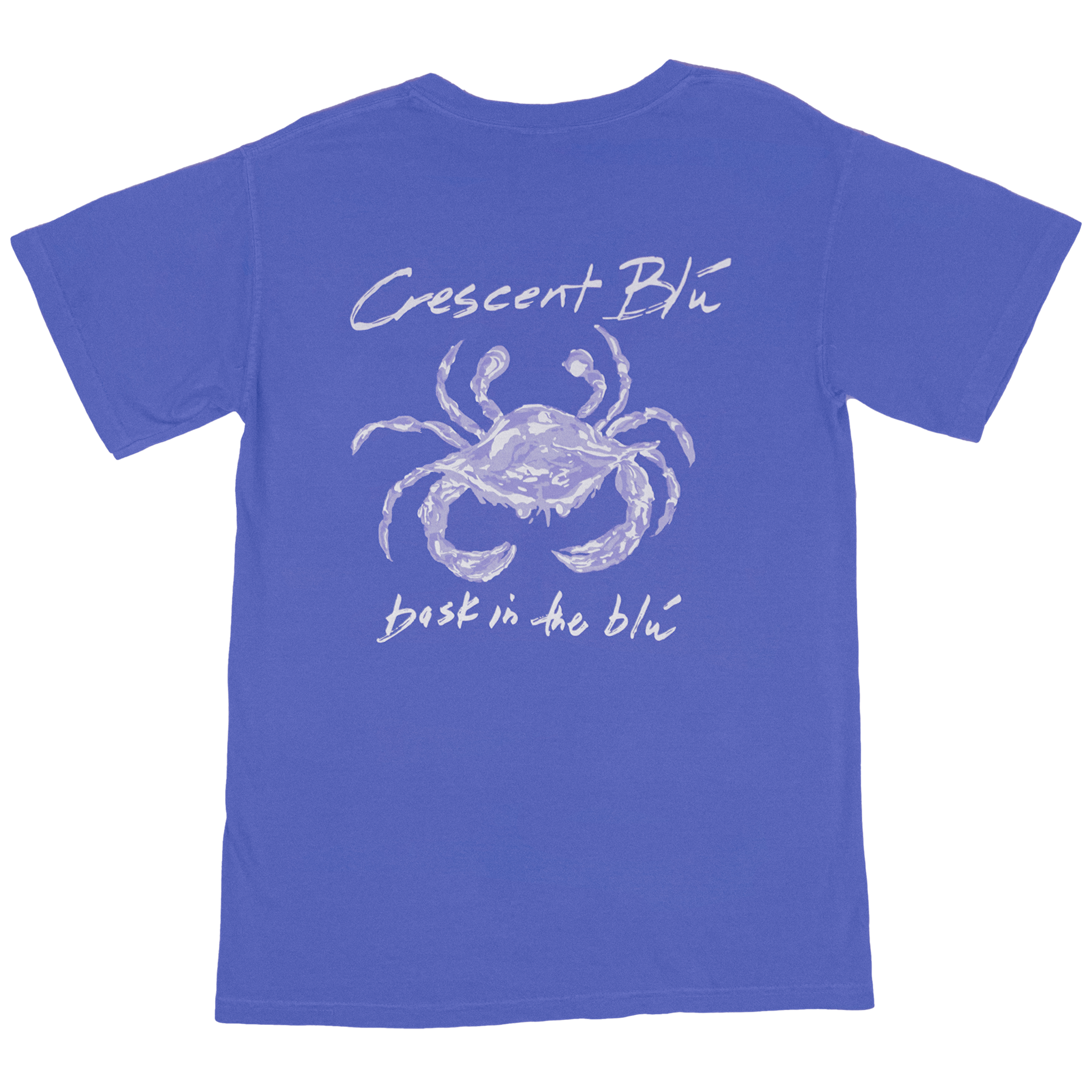 Distressed White Crab Short Sleeve T-Shirt - Last Chance