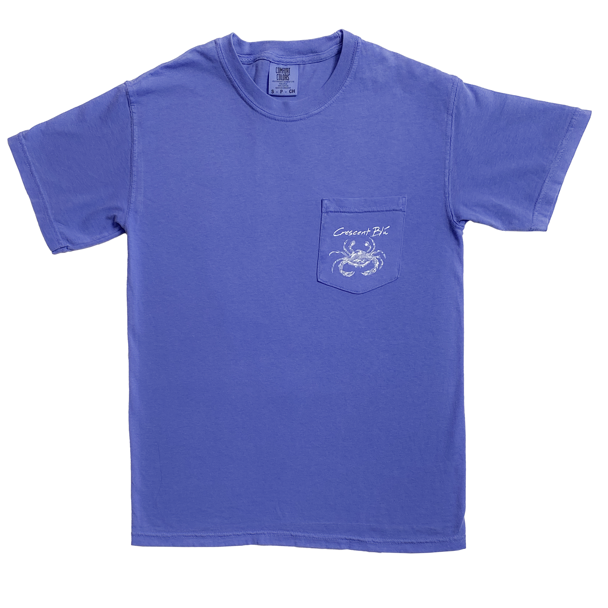 Distressed White Crab Short Sleeve T-Shirt - Last Chance