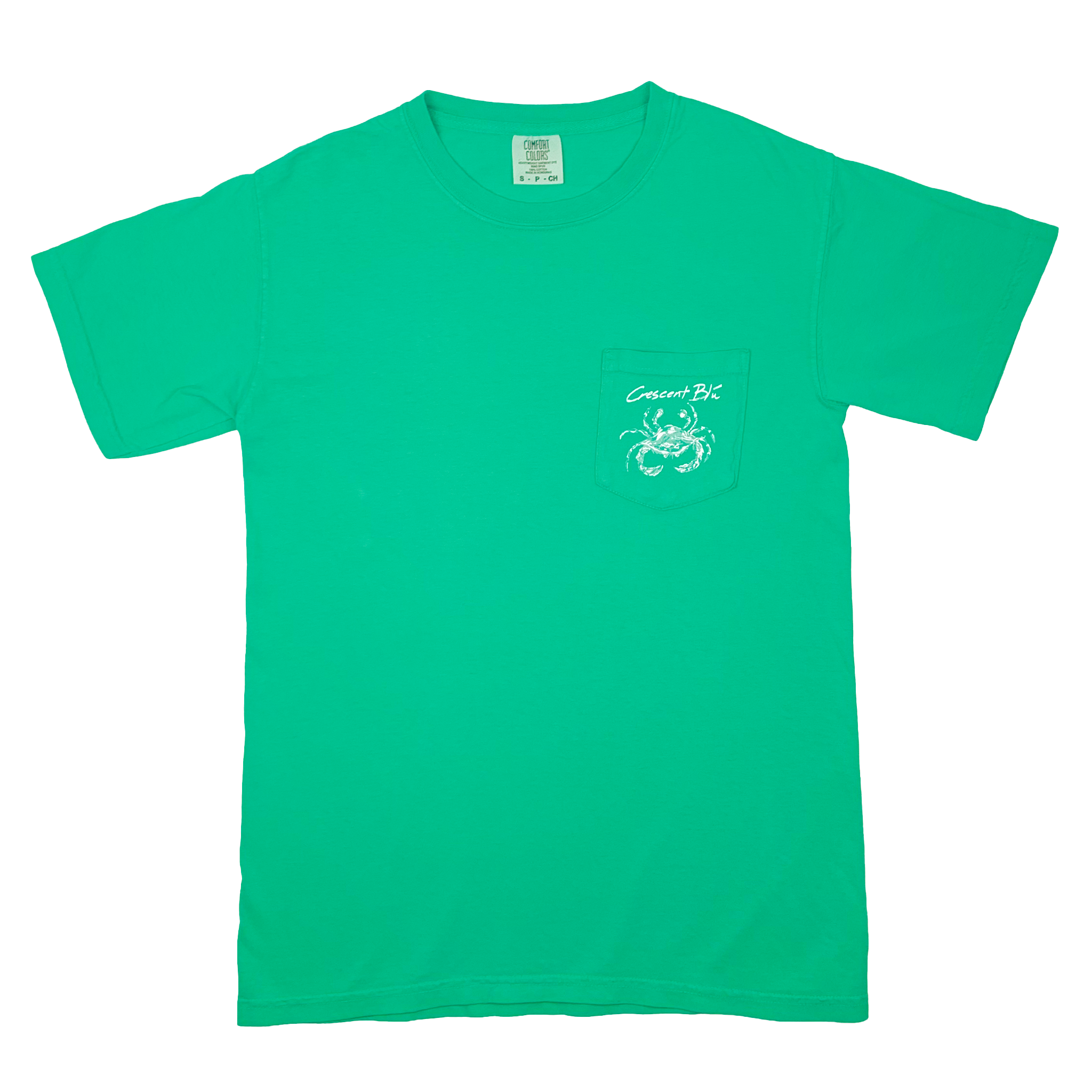 Distressed White Crab Adult Short Sleeve T-Shirt