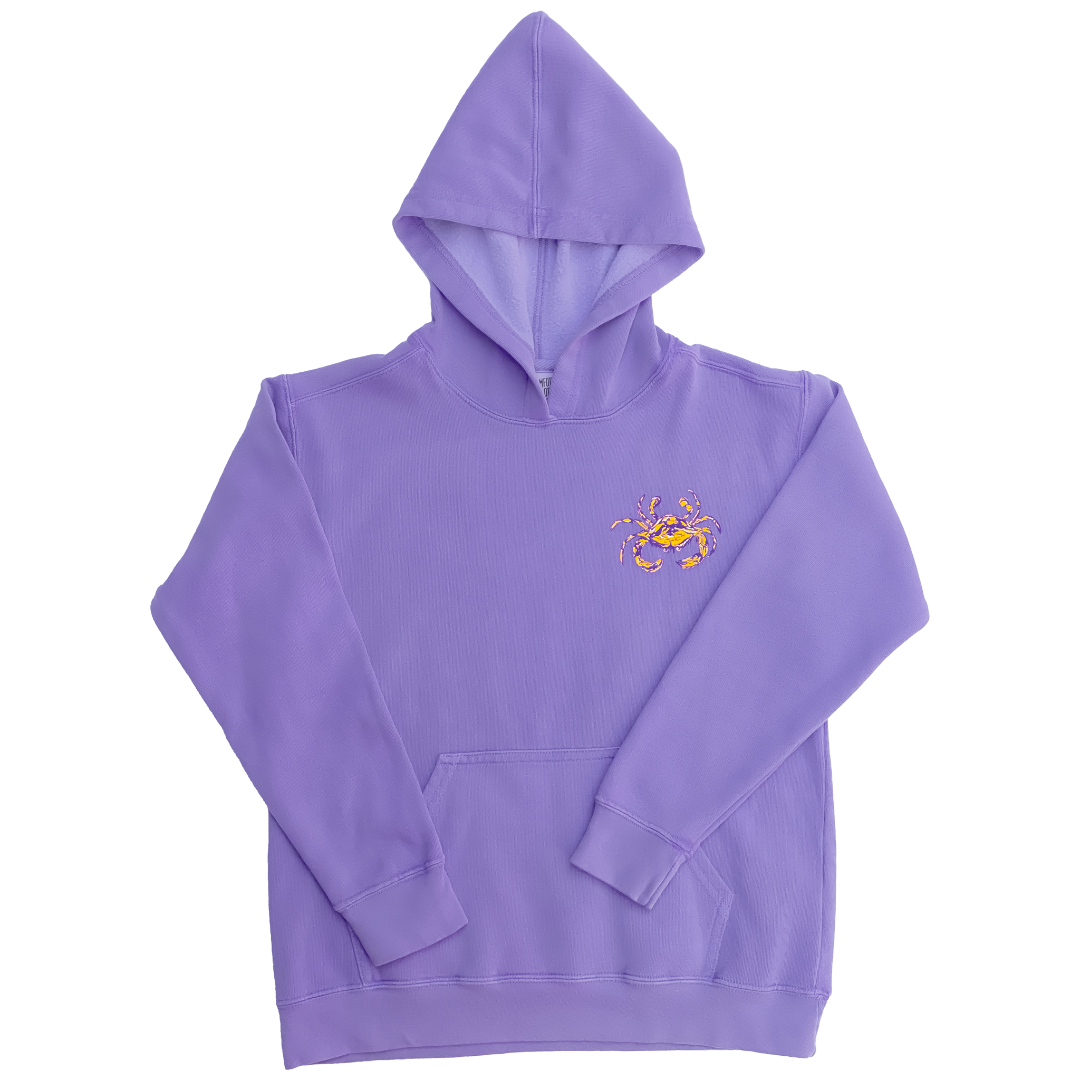 Purple and gold best sale hoodie