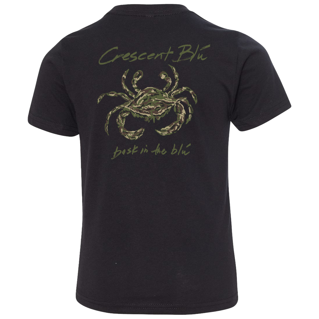 Camo Crab Youth Short Sleeve T-Shirt
