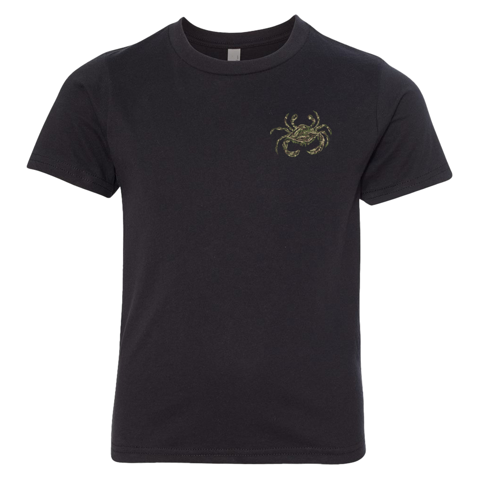 Camo Crab Youth Short Sleeve T-Shirt
