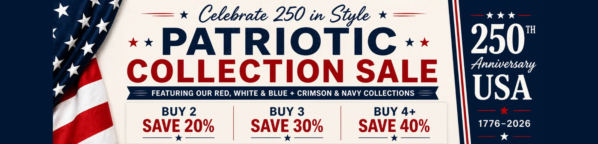 USA 250th Celebration Sale