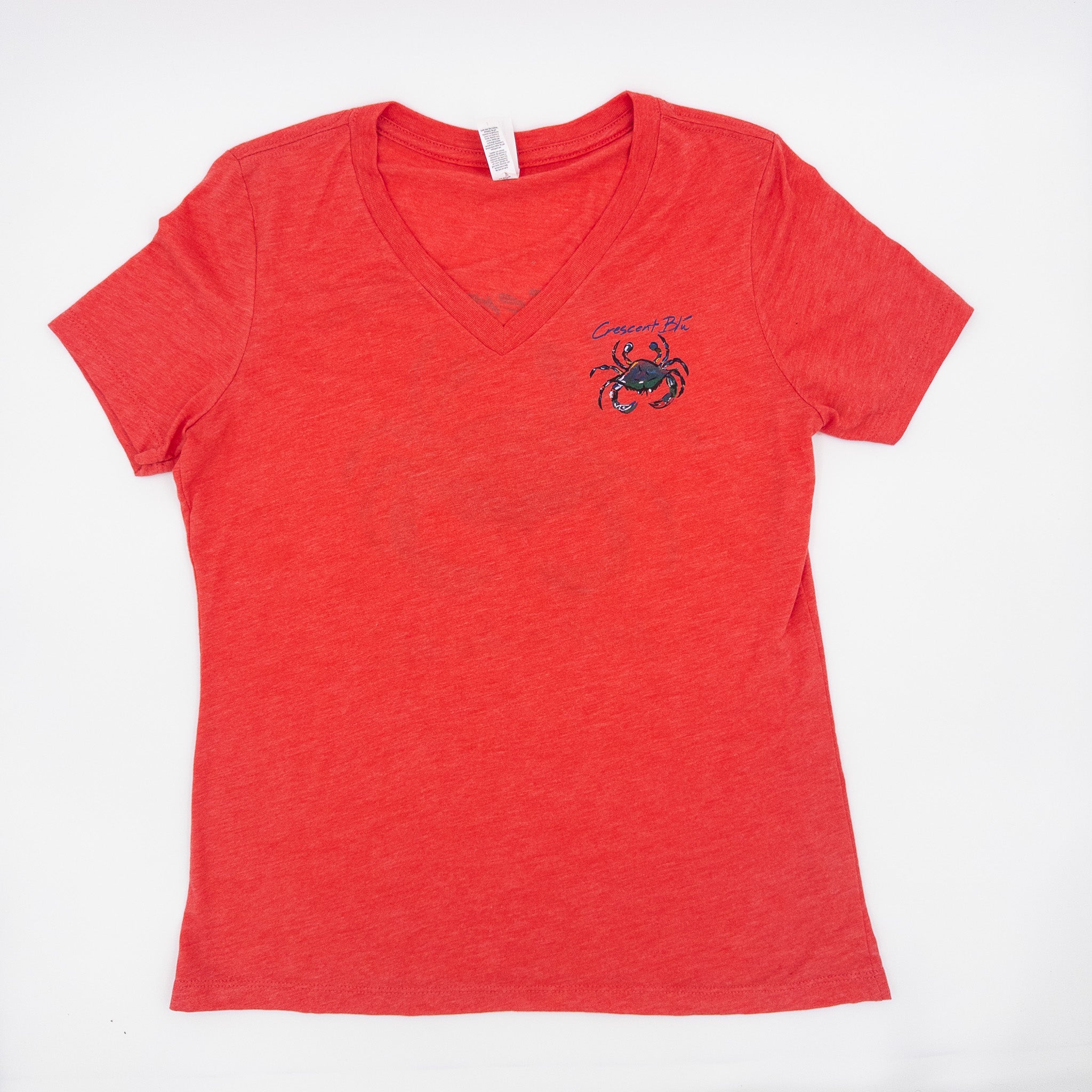 Signature Crab Women’s V-Neck T-Shirt - Triblend