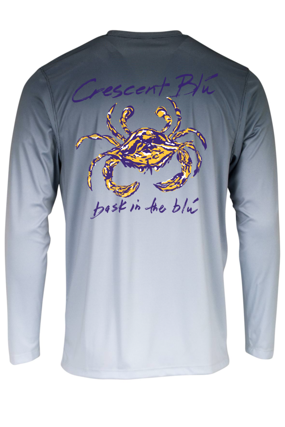 Purple & Gold Long Sleeve T-Shirt – Dot Gradient Sun Shirt