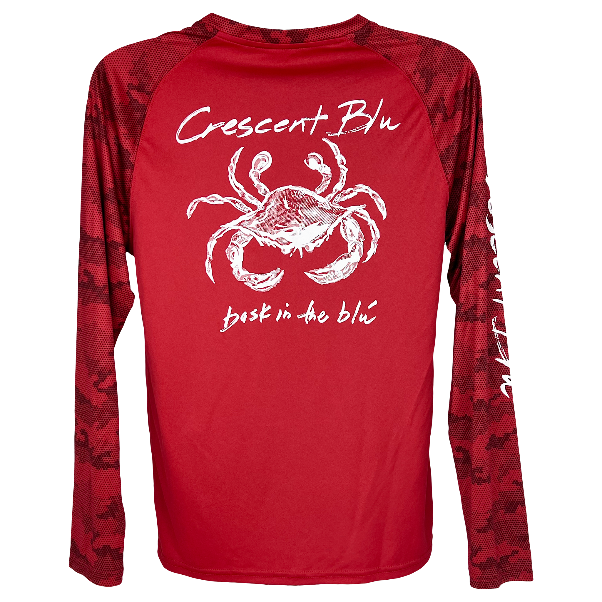 Sneaux Crab Adult UPF Color Block Sun Shirt