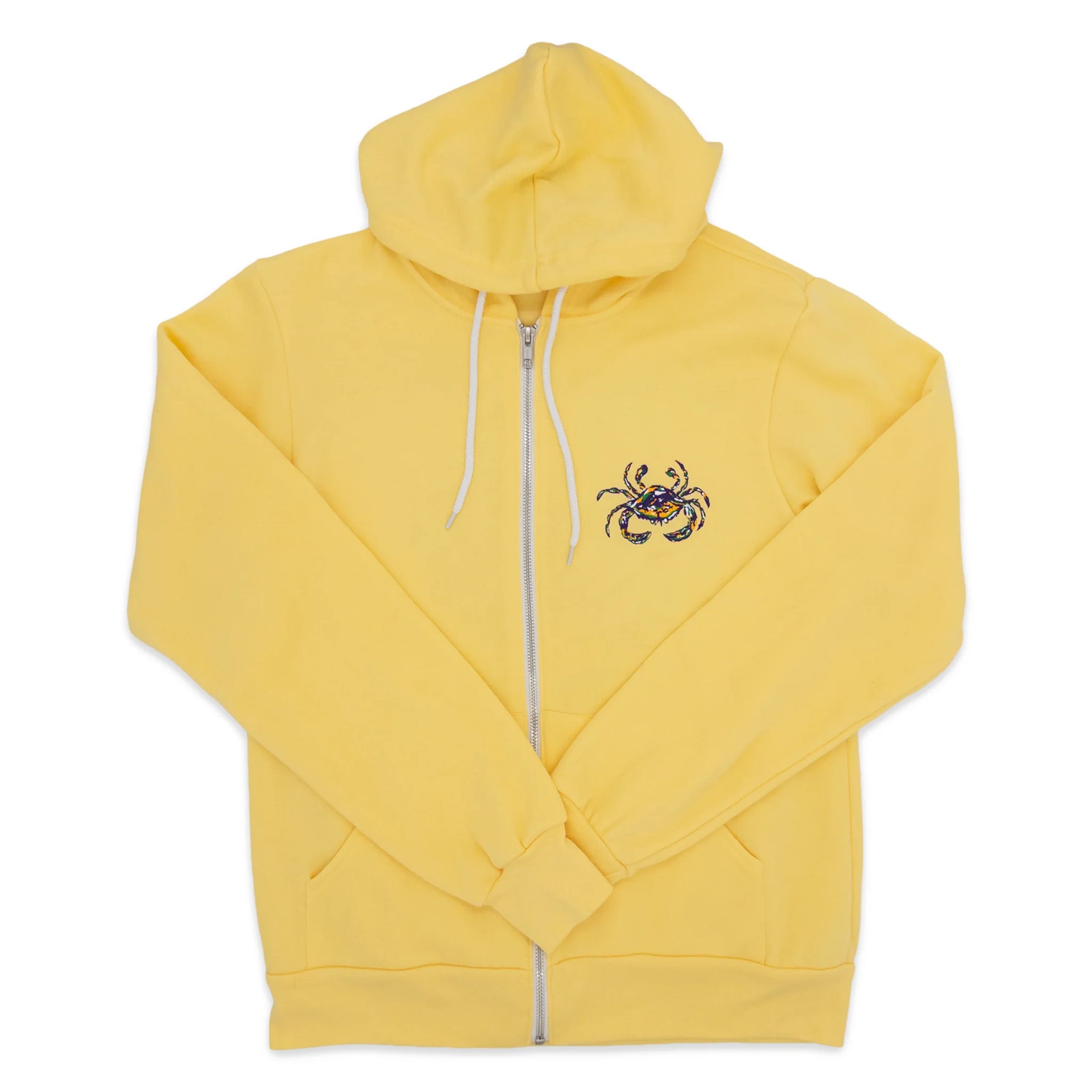 Mardi Gras Full Zip Hoodie Sweatshirt - Sponge Fleece