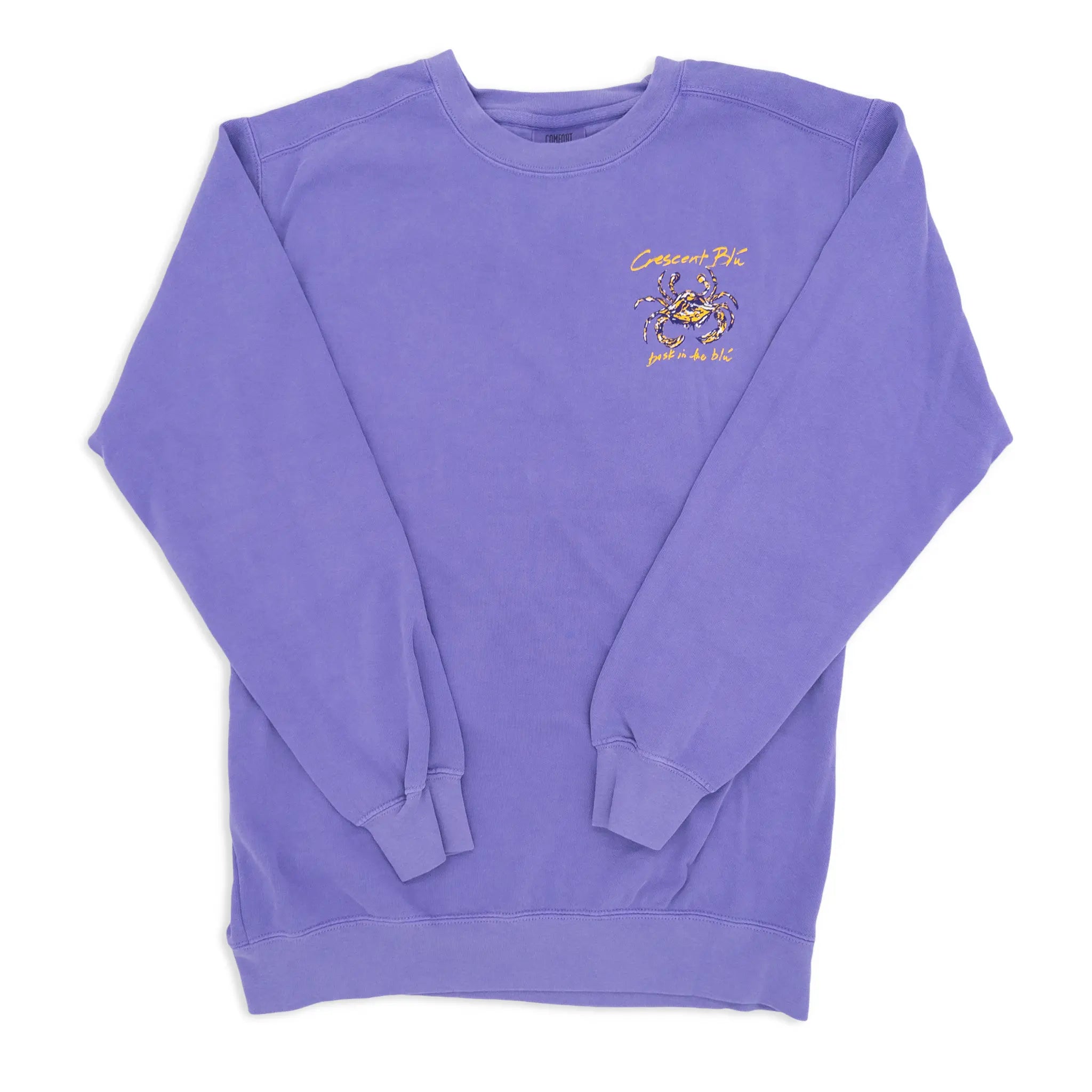 Purple & Gold Crewneck Sweatshirt - Ringspun Cotton