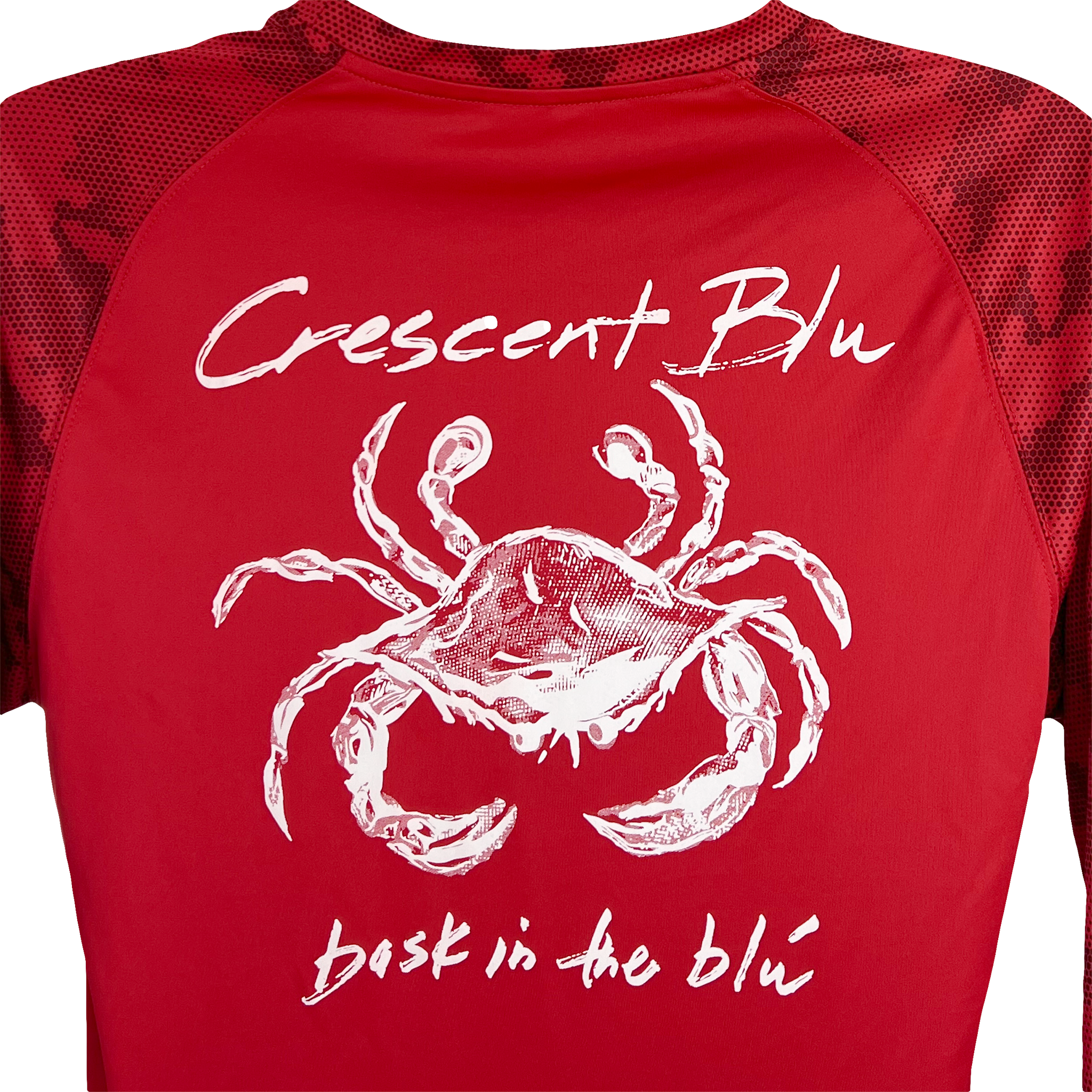 Sneaux Crab Adult UPF Color Block Sun Shirt