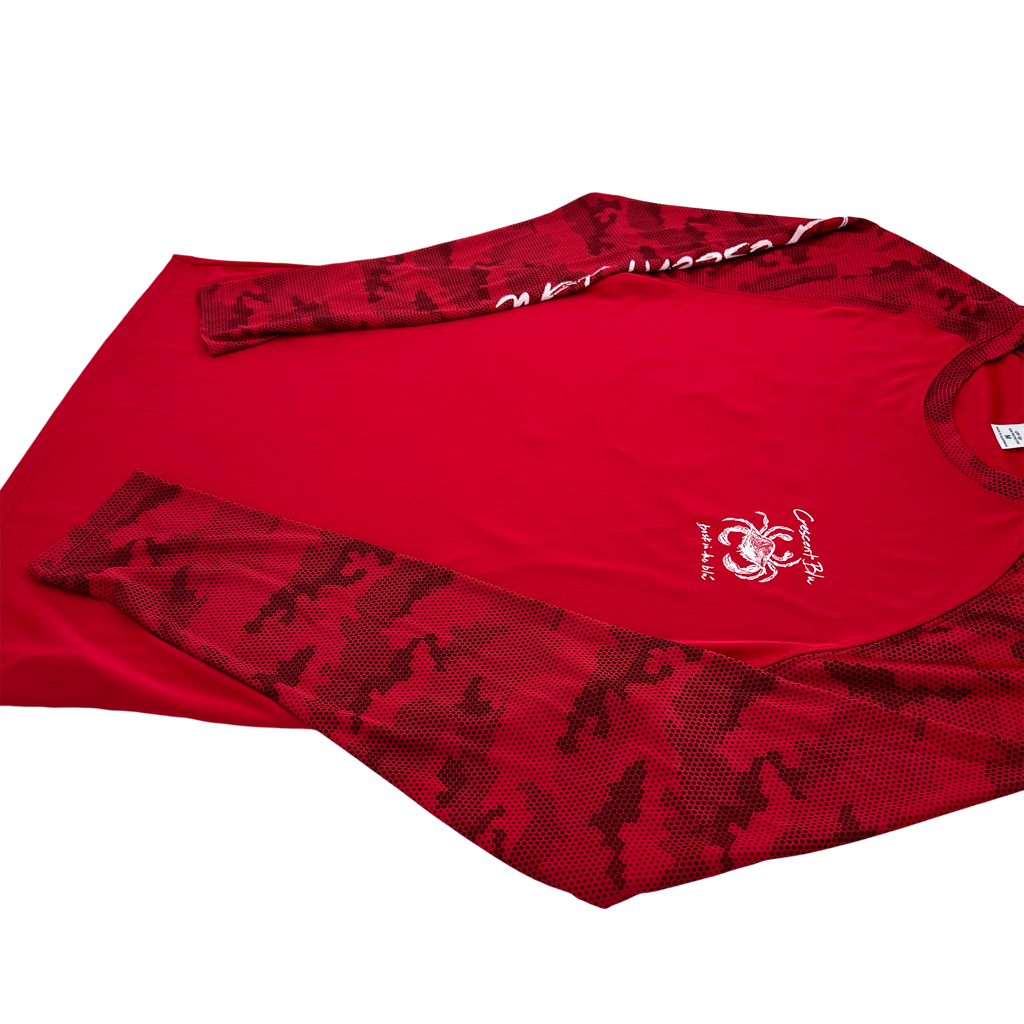 Sneaux Crab Adult UPF Color Block Sun Shirt