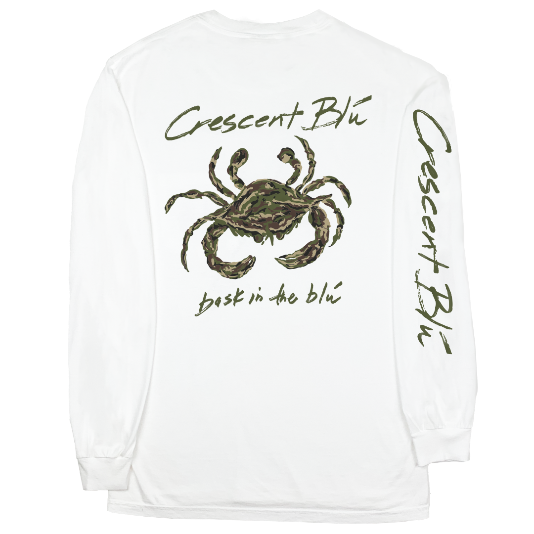 Camo Crab Youth Long Sleeve T-shirt