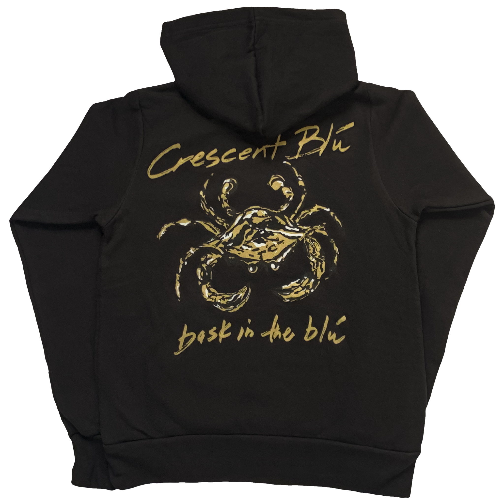 Black & Gold Youth Hooded Sweatshirt