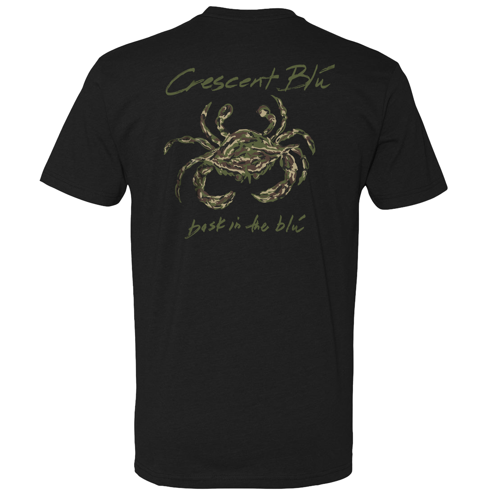 Camo Crab Adult Short Sleeve T-shirt