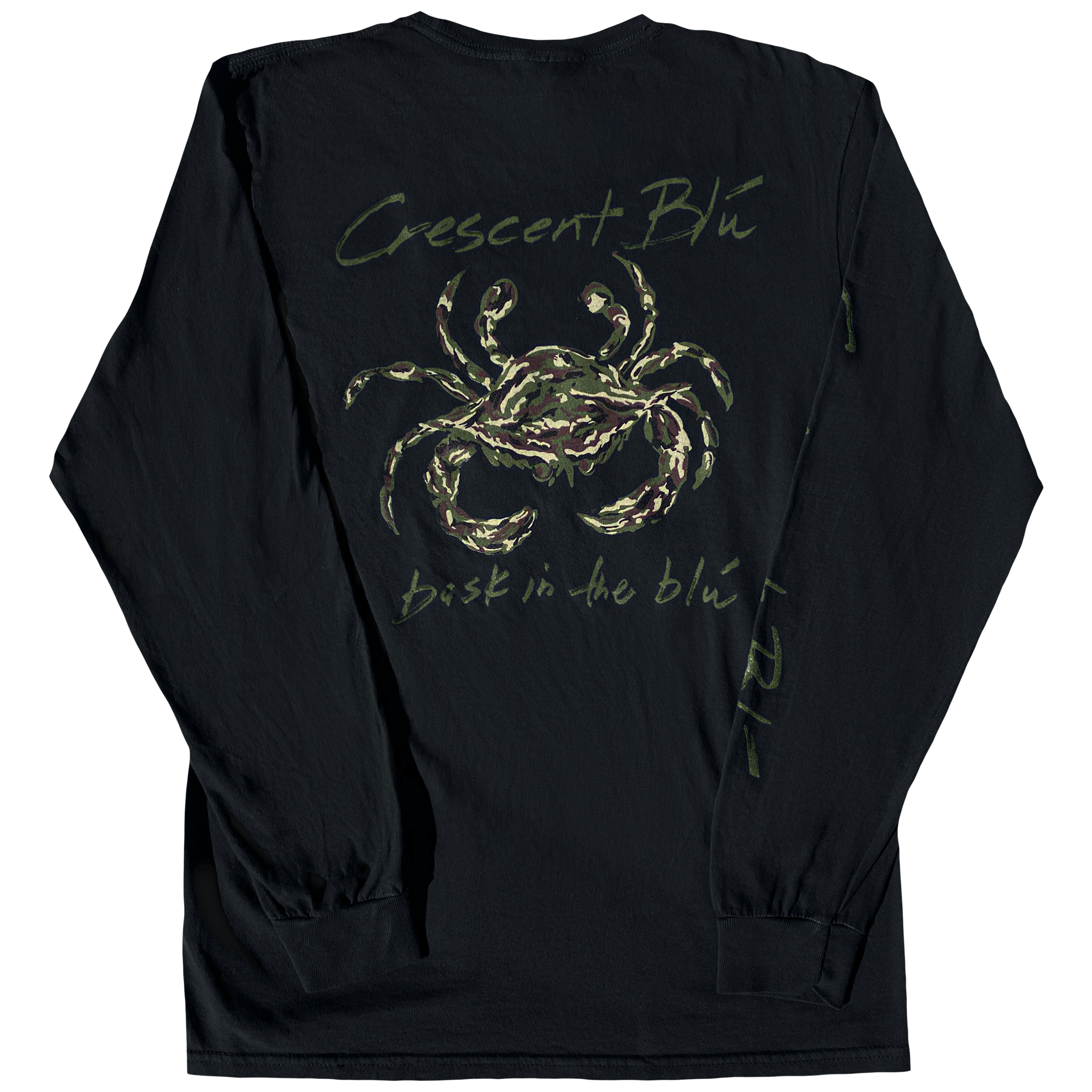 Camo Crab Adult Long Sleeve T-shirt