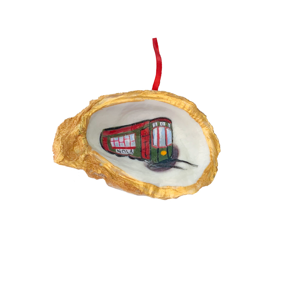 Oyster shell ornament