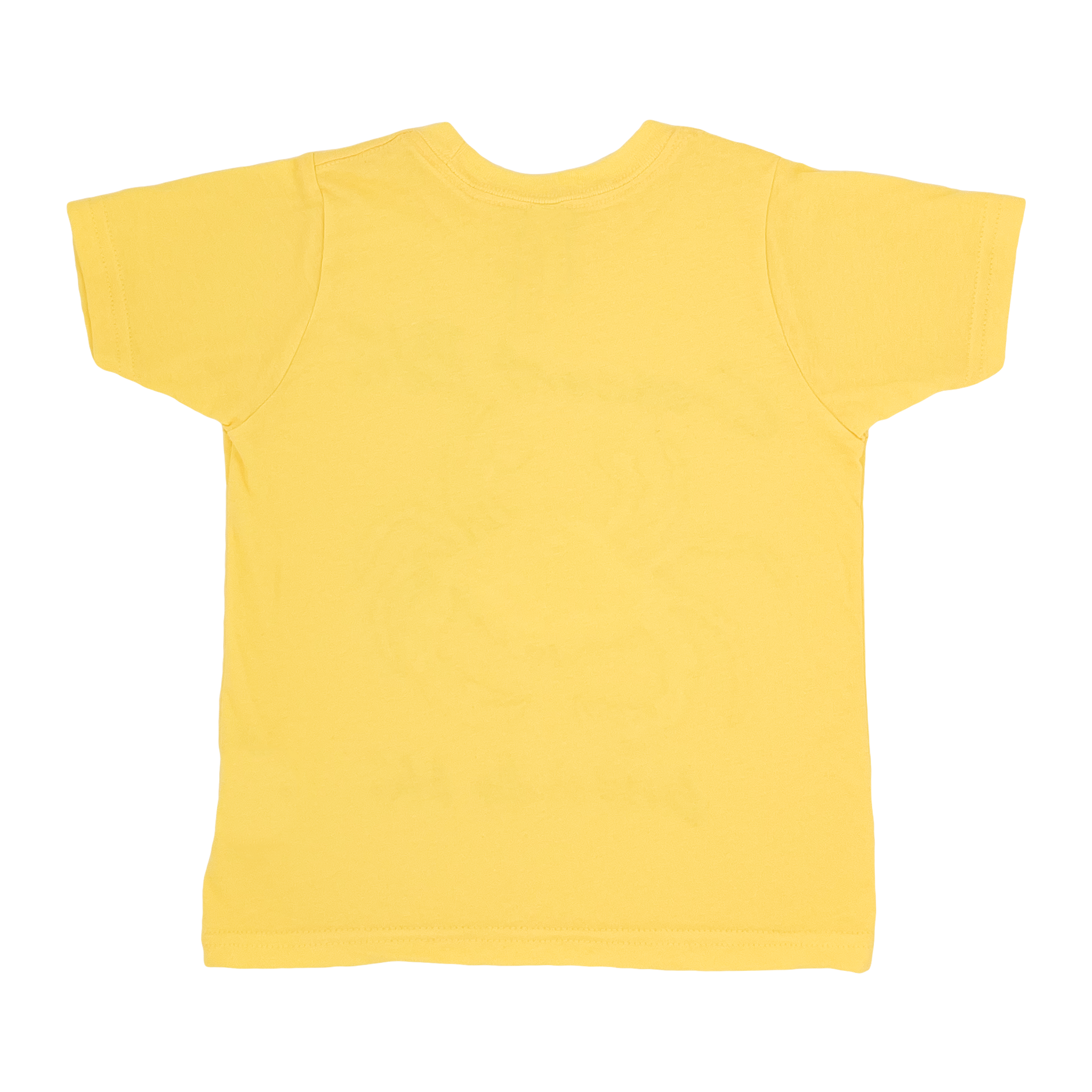Back of the golden yellow toddler shirt.
