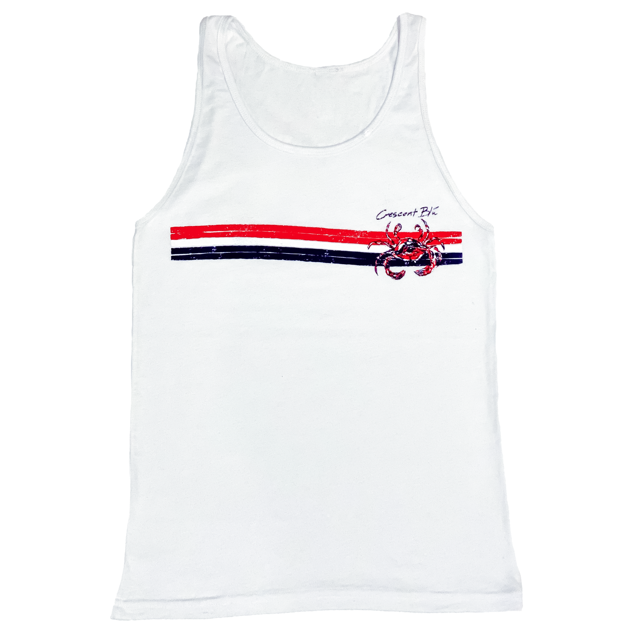 Red, White, and Blue Adult Retro Tank Top