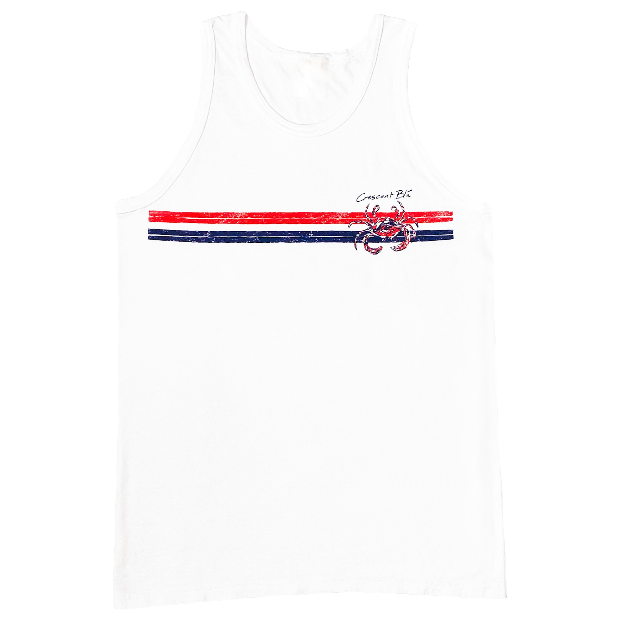 Red, White, and Blue Adult Retro Tank Top