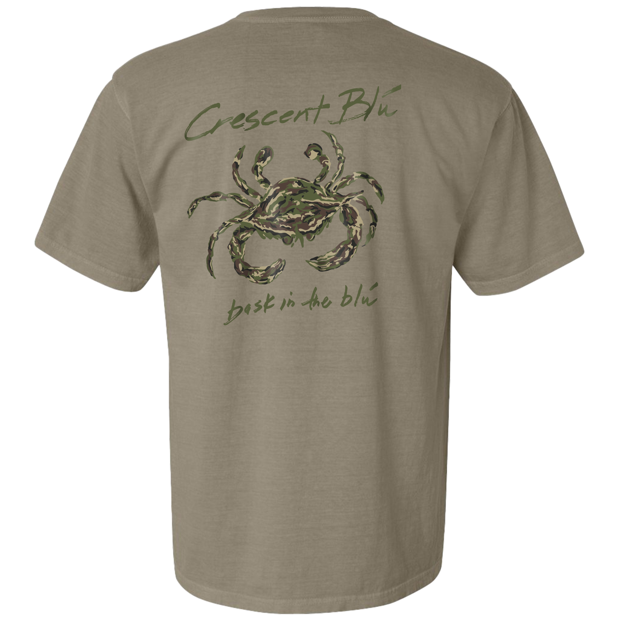 Camo Crab Adult Short Sleeve T-Shirt