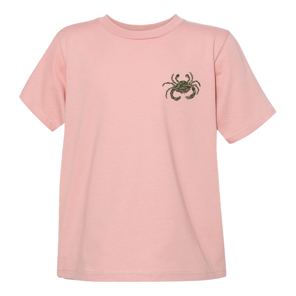 Camo Crab Youth Short Sleeve T-Shirt