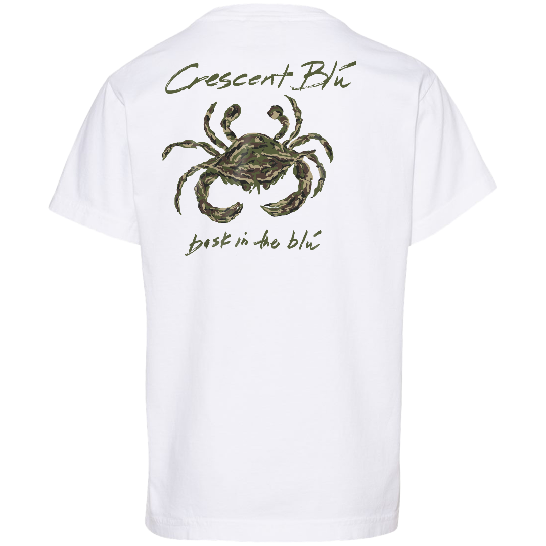 Camo Crab Youth Short Sleeve T-Shirt